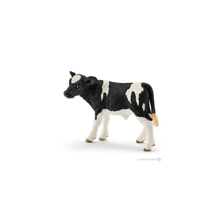 Figura Schleich Ternero Frisón de Manchas Negras - Juguete de Animal Realista para Correpasillos - 1