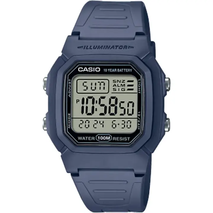 Casio Reloj W-800h-2aves Azul Hombre - 1