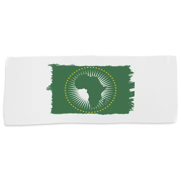 MERCHANDMANIA TOALLA MEDIANA GIMNASIO ABSORBENTE bandera union naciones africanas paises suave con bolsita - 1