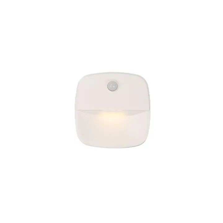 Luz con sensor de movimiento interior, luz con sensor de movimiento a batería, dormitorio, cocina, pasillo, escalera, lámpara LED de noche automática para seguridad (luz blanca cálida, 3 paquetes) - 1
