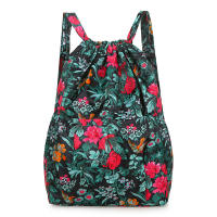 Mochila De Mujer Con Cordón Gran Capacidad Ligera Minimalista Portátil Para Compras Y Viajes Estilo Casual Sólido - details 4