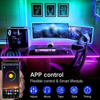 Tira De Luces LED RGB 5V 5050 Control Remoto APP Flexible Para Decoración De Habitaciones Iluminación SMD Epistar No Impermeable - details 3