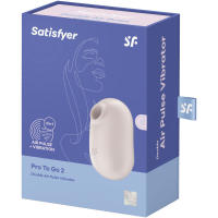 SATISFYER SUCCIONADOR MODELO PRO TO GO 2 ESTIMULADOR Y VIBRADOR DOBLE COLOR BEIGE JUGUETES SEXUALES - details 1