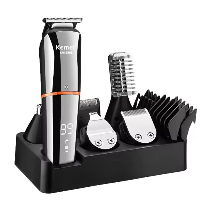 Kemei-recortador de pelo Todo en uno para hambres, Eléctrica para Nariz, Cejas y Beard, Pantalla digital Original - 1