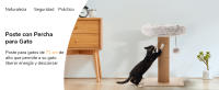Rascador para gatos con cama, rascador de gatitos con cuerda de yute natural para interiores, árbol de torre para gatos pequeños con percha suave para gatitos y gatos adultos - details 0