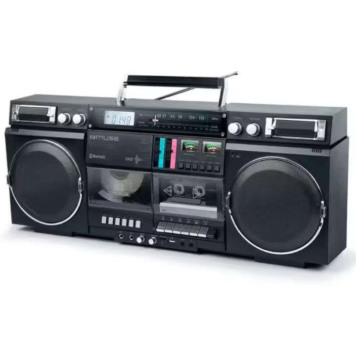 Radio CD y K7 Portátil MUSE M-380 GB Black - 1