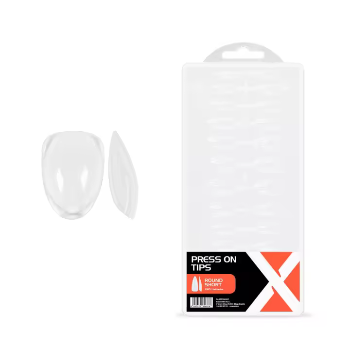 240 x Press On Tips Round Short - Equis Pro - Vendido por Beauty World Distributor - 1