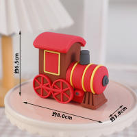 Topper De Pastel De Tren Marrón Con Animales Para Niños Decoración De Cumpleaños Bebé Fiesta De Aniversario Con Giraffa Oso Elefante Mono - details 15