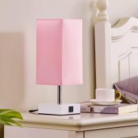 Lámpara de mesa con control tacthil Con 2 Puertos de carga USB, lámparas de 3 Vías al lado del escritorio, Pink Pantalla - details 3