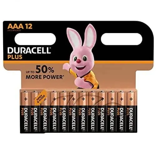 Pila duracell MN1500 LR03-AAA 1.5 v pack 12 pilas - 1