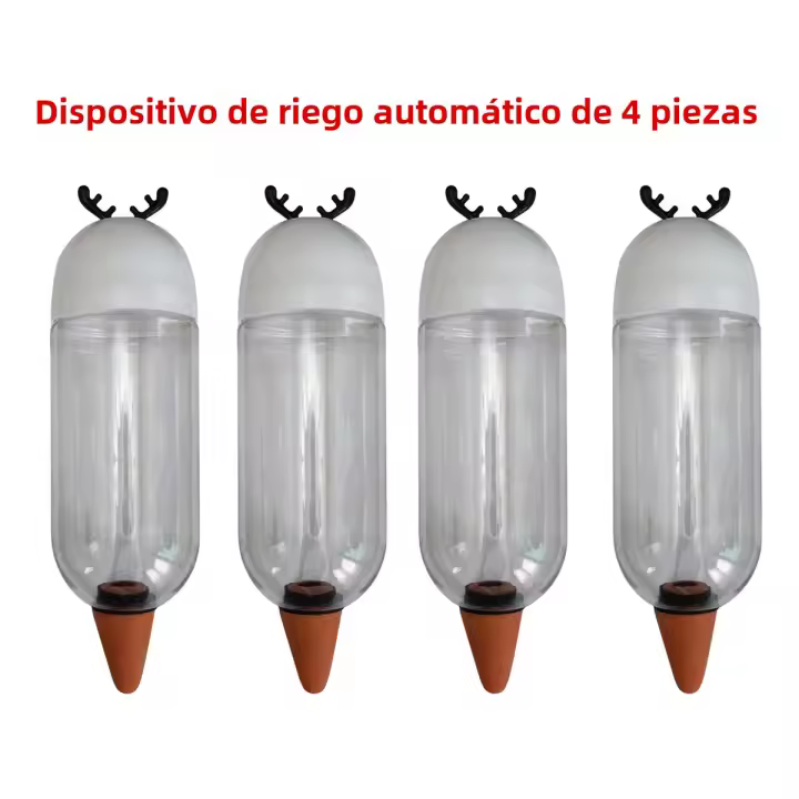 Juego De 4 Herramientas De Riego Automáticas Para Jardín 500ml Sistemas De Riego Por Goteo Para Plantas En Macetas Con Antleritos - 1