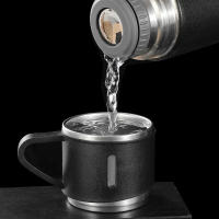 Botella Termo De Acero Inoxidable 500ML Con Isolación Térmica Para Oficina Y Negocios Set De Regalo Para Parejas Botella De Agua Caliente Para Uso Exterior - details 1