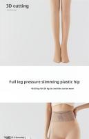 Pantalones De Una Pieza Calientes Y Gruesas Con Corrección De Forma Y Elevación De Glúteos Pantimedias De Flores Para Mujer - details 14