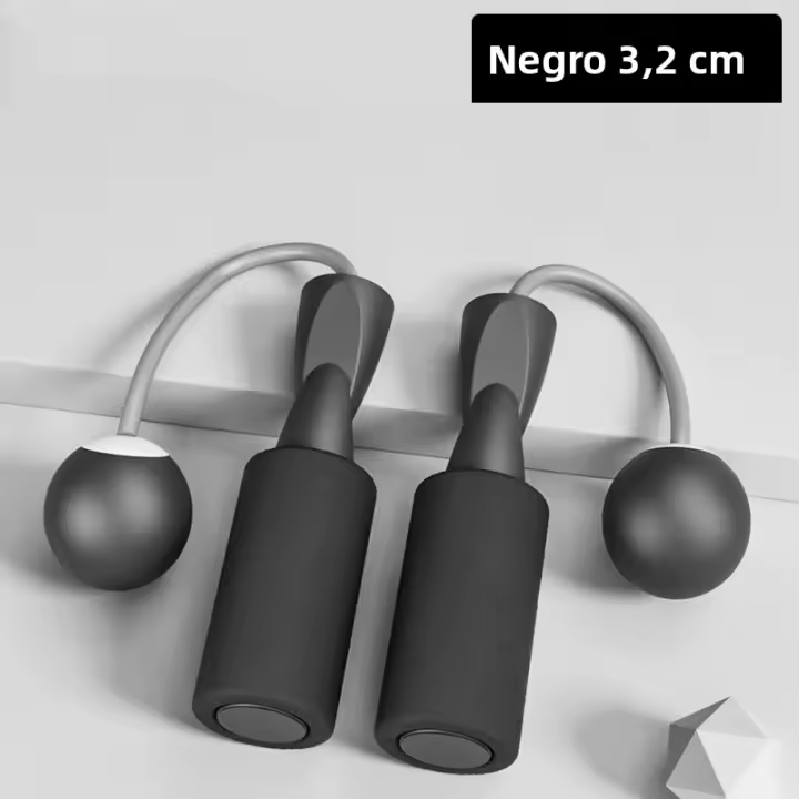 Cuerda De Saltar Sin Cordón Pesada 1pc Con Bola Grande Para Fitness Adecuada Para Deportes Domésticos Y Quemar Grasa En Interiores - 1
