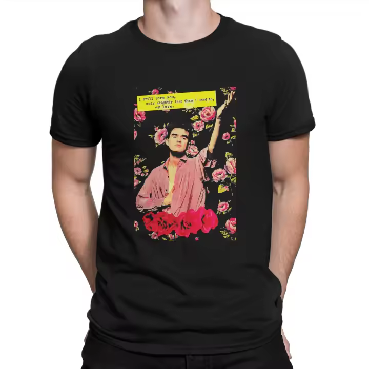 Camiseta Morrissey Para Hombre Tees Del Smiths Con Estampado Gráfico Cuello Redondo Manga Corta Algodón Prenda Casual Transpirable Ligera Y De Secado Rápido - 1