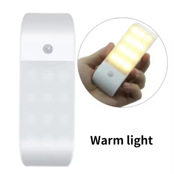 Luz Nocturna LED Con Sensor De Movimiento Recargable USB Para Armario Armario Pasillo Escalera Y Cama Luz Nocturna Para El Dormitorio - 1