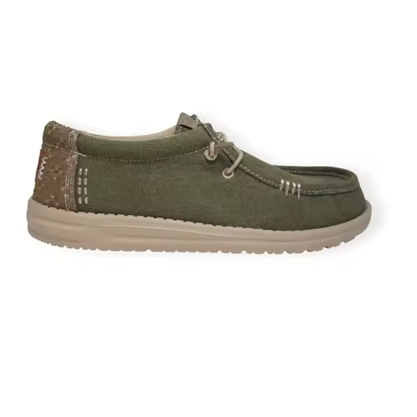 HEY DUDE WALLY WORK DUSKY GREEN - 1