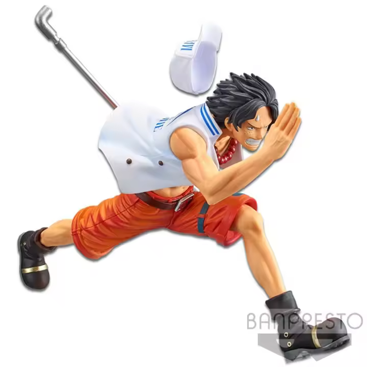 Banpresto One Piece Portgas D Ace Marine BP17525 figure, 18 cm collectible, exceptional detail, durable materials, perfect for anime fans and collectors. - 1