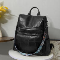 Mochila 3 en 1 para mujer, bolso de hombro femenino, Vintage, de cuero suave, Mochila de viaje de lujo para niña - details 11