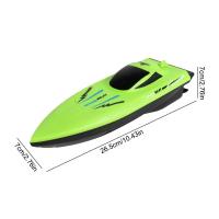 Barco Remoto Para Niños Impermeable Juguete RC Barco Rápido Ligero Racing En Agua Juguetes De Piscina Control Remoto - details 6