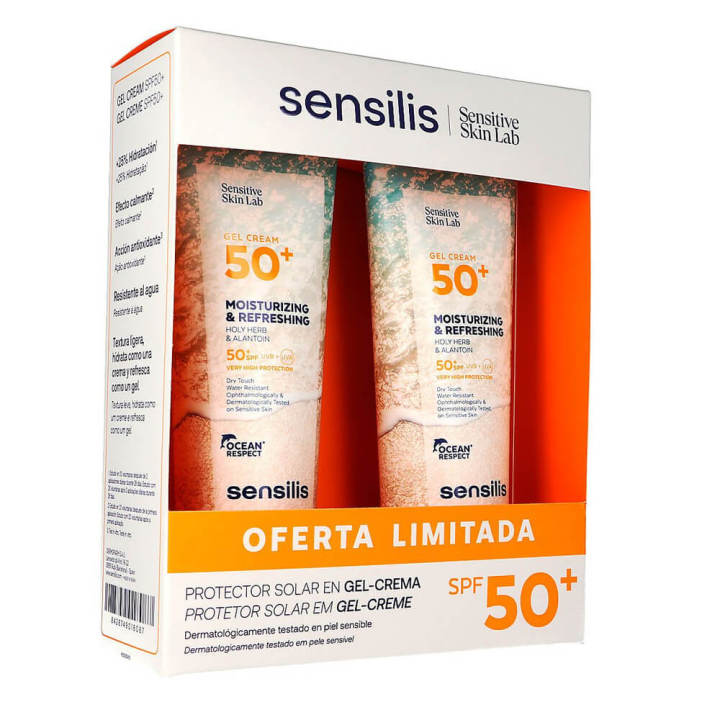 Sensilis Solar Gel Crema Spf50+ 250 ml Duplo Pack — oferta en Miravia