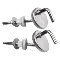 Juego De 2 Tornillos Ajustables Para Asiento De Inodoro Acero Inoxidable Parte Del Tapa De Inodoro Herramienta Manual Para El Hogar - details 29