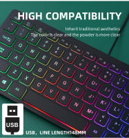 Teclado M70 Slim Con Cable APAYADO Mini Teclado De Colores Brillantes Con Keycaps Transparentes Y Sonido De Click Bass RGB Para Desktop Laptop Tablet - details 4