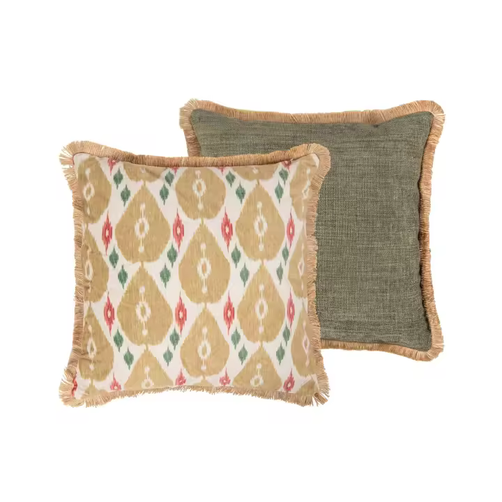 Cojin Brocado Con Flecos 45x13x45 Cm - 1