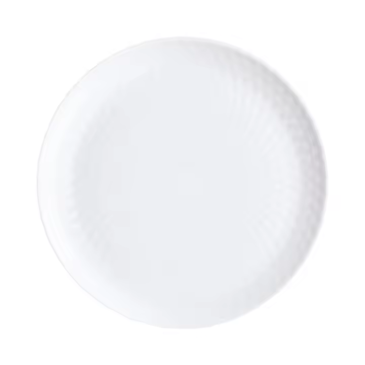 Luminarc Plato Llano Vidrio Templado Extra Resistente Blanco 25cm - 1