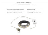 Luces LED Sensor De Movimiento USB 5V Para Armario De Cocina Decoración Nocturna Para Pasillo Mesa Cama Baño Espejo De Maquillaje - details 1