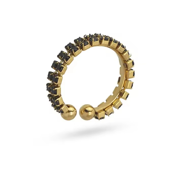 Anillo circonitas  color Negro Anartxy  AAN863 N 14 - 1