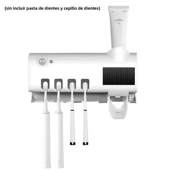 Estéril De Cepillos De Dientes Solar Ultravioleta Montado En La Pared Con Portador Automático Y Accesorios De Baño - 1