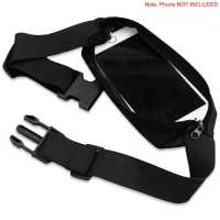 Ociodual Riñonera Deportiva Negra Bolsa de Cintura con Cremallera Individual Simple 1 Bolsillo Cinturon Ajustable Banda - details 6