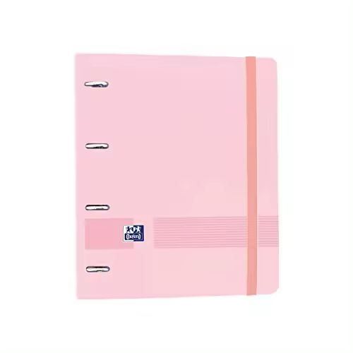 Archivador Oxford 4 Anillas A4+ Polyfoam Rosa Chicle - 1