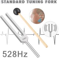 Miwayer Tuning Fork 528 Hz Con Martillo De Silicona Y Paño De Limpieza Instrumento Musical Para Aliviar El Estrés - details 7