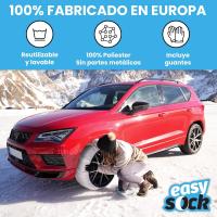ENERFERO-Cadena de nieve textil para neumaticos,Cadenas Coche Nieve Easy Sock,Cadenas Nieve Coche Antideslizantes y Resistentes,Kit de 2 Cadenas - details 4