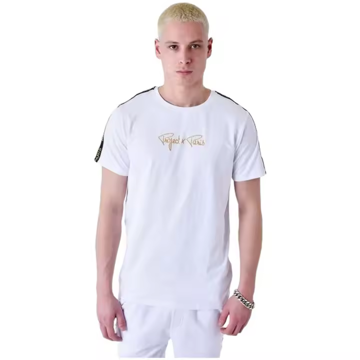 Camiseta de Manga Corta Project X Paris Clásica para hombre en color blanco - 1