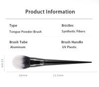 Cepillo De Polvo Grande Kat Von D Fibra Suave Manija Elegante Negra Maquillaje Para Mujer Cepillo De Maquillaje De Sintética - details 5