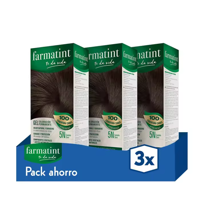 Farmatint Gel - 5N Castaño Claro - pack x3 - 1