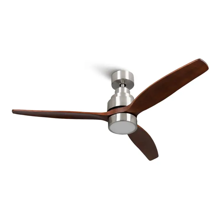 Mellerware - Ventilador de Techo con Luz y Mando a Distancia Brizy Bright. 40W. 6 Velocidades. Ultra silencioso. 3 Aspas 132 de Diámetro. Función Verano-Invierno. Temporizador. LED. Black - 1