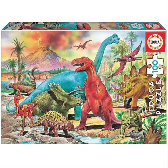 Puzzle Dinosaurios - 100 pzs. - 1