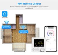 Termostato Inteligente Tuya WiFi Para Calefacción Eléctrica Y Agua/Boiler Gas Controlador De Temperatura Compatible Con Google Home Y Alexa 220V - details 4