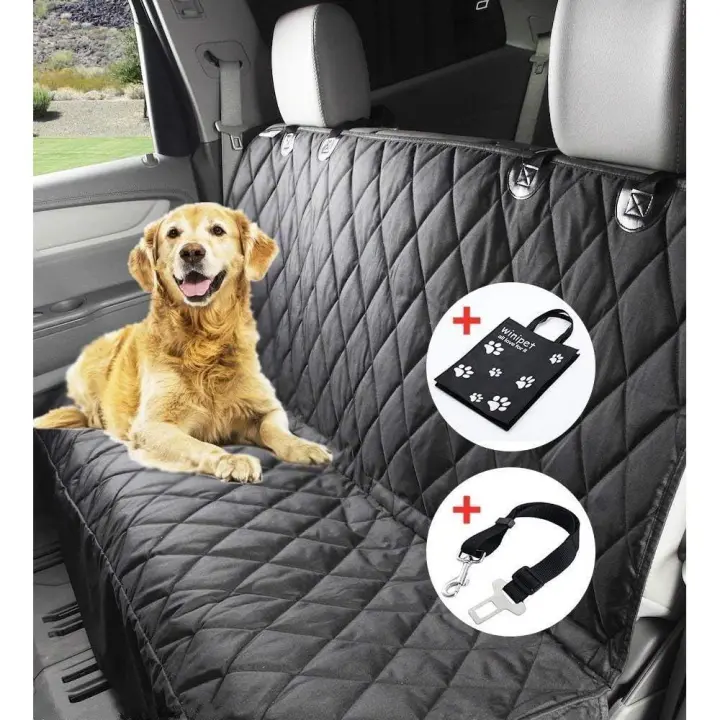 Funda para asiento de perro, funda protectora para banco, asiento impermeable, hamaca para perro con bolsa de transporte para coche, fácil limpieza, 150 x 144 cm - 1