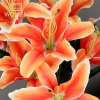 Ramo De Lirio Blanco Artificial De 9 Cabezas Decoración Floral Sintética Para El Hogar Regalo De Fiestas Y Bodas - details 7