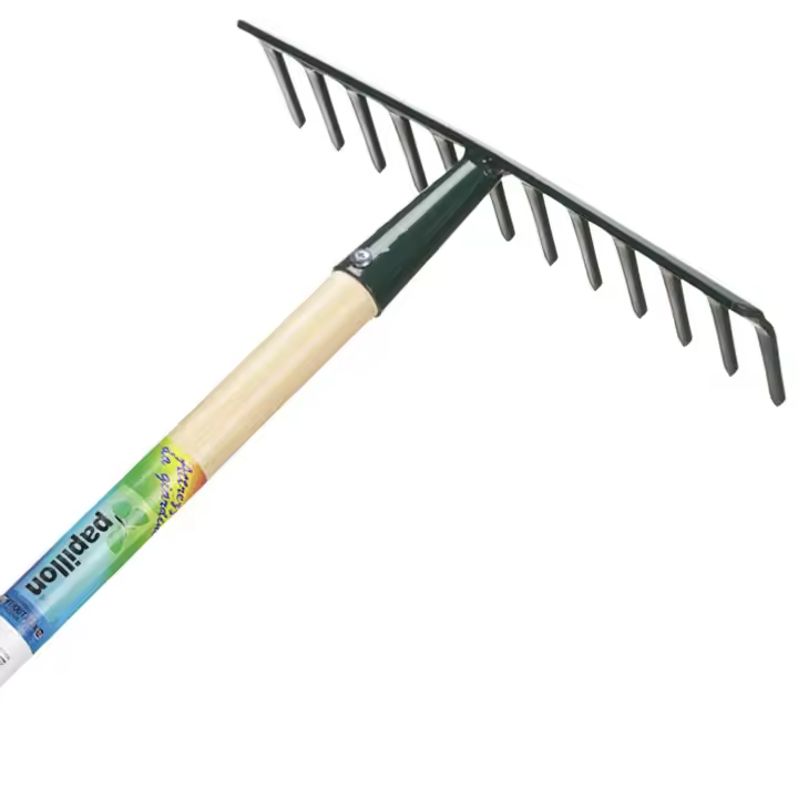 SANCO STORE - PAPILLON Rastrillo Jardin Papillon 14 Puas Mango de madera 130 cm. - 1