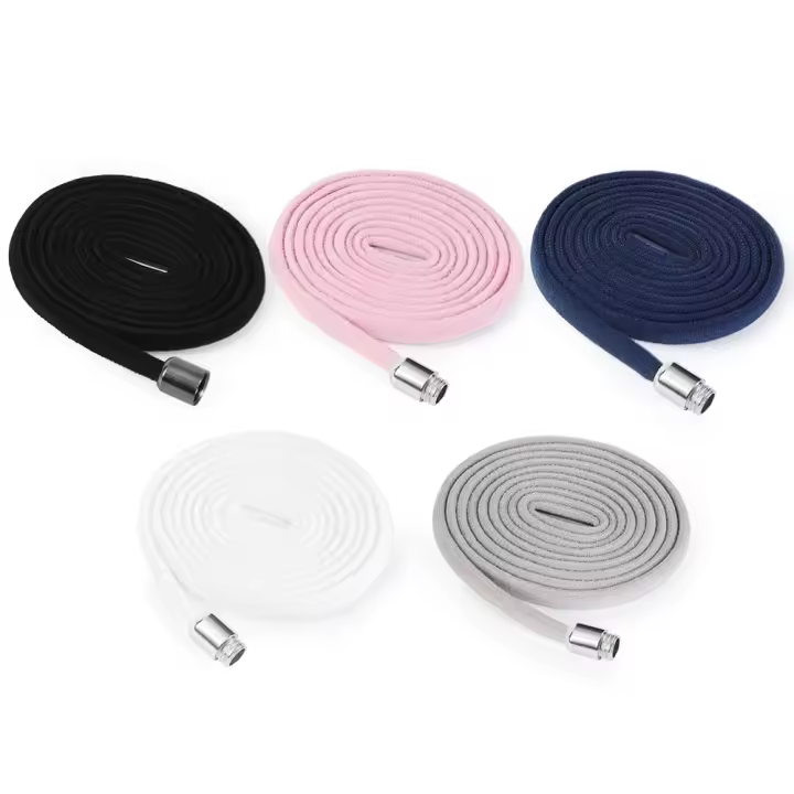5 Pares Cordones Elásticos, 100cm Cordones Elásticos Sin Nudo, Cordones Universales Ajustables, para Zapatillas de Deporte, Zapatos Deportivos, Niños y Adultos(Negro, Blanco, Gris, Azul, Rosa) - 1