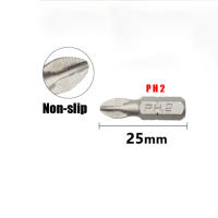 Juego De 10 Piezas De Brocas Eléctricas Hex Shank PH PZ De Acero De Aleación Para Destornilladores 25mm Tamaños PH1 PZ1 PH2 PZ2 PH3 PZ3 - details 5