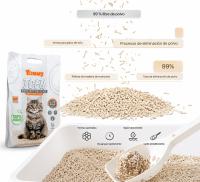 Yommy Arena de Tofu para Gatos – Arena Aglomerante Natural, Biodegradable y Libre de Polvo, Control de Olores, Desechable en el Inodoro – 6 bolsas - details 0