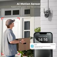 Cámara PTZ Wifi 6K 15MP Con Tres Lentes Y Tres Pantallas Vigilancia Exterior Dual Lens Dual Screens Seguimiento Automático 5Ghz WIFI 6 - details 10