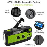Radio Portátil Recargable Con Crank Solar AM/FM Para Supervivencia Con Batería Recargable Radio USB Linterna Y Lámpara De Lectura - details 0